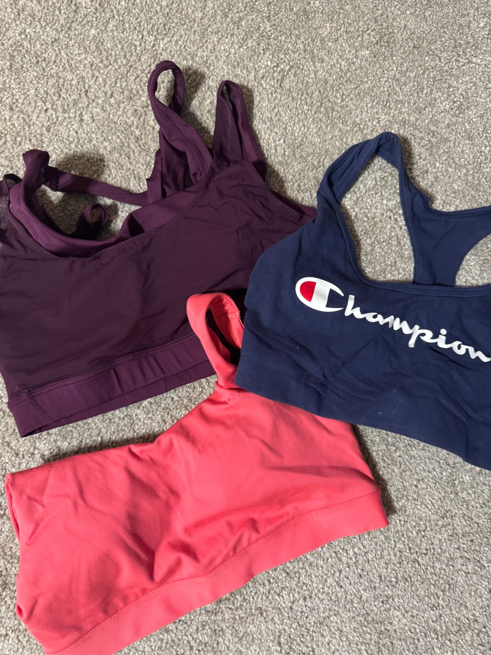 Nike Purple Training Crop Top with Metallic Logo
